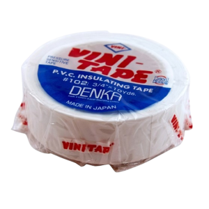 CINTA AISLADORA PVC VINI TAPE 10Y blanco Japon