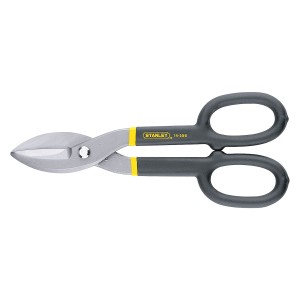 TIJERA HOJALATERO 10" STANLEY mango forrado