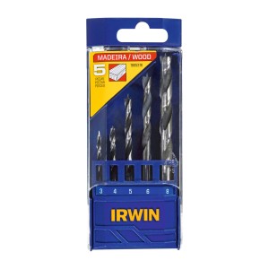 JGO.DE MECHAS 3 PUNTAS P/MADERA 5pcs. 3-8mm IRWIN