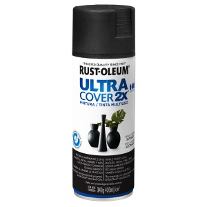 AEROSOL U.COVER 2X NEGRO CAÑON SATINADO 340gr
