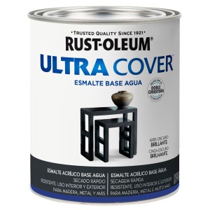ESMALTE AL AGUA U.COVER GRIS OSCURO 0,946lt