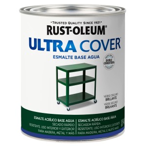 ESMALTE AL AGUA U.COVER VERDE OSCURO 0,946lt