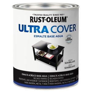 ESMALTE AL AGUA U.COVER NEGRO SEMI-BRILL. 0,946lt