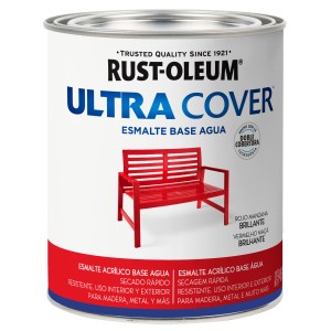 ESMALTE AL AGUA U.COVER ROJO MANZANA BRIL.0,946lt