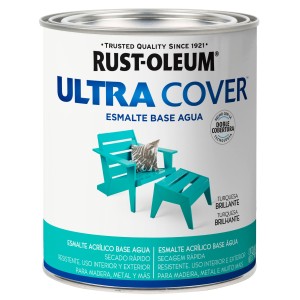 ESMALTE AL AGUA U.COVER TURQUESA 0,946lt