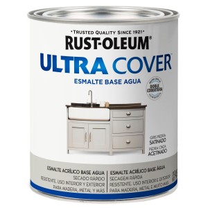 ESMALTE AL AGUA U.COVER GRIS PIEDRA SATIN 0,946lt