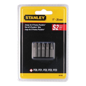 BL. 5 PCS. PUNTAS STANLEY PH2x25mm