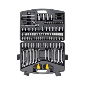 CAJA TUBOS STANLEY ENC 1/4"-3/8"+COMBINADAS 145pcs