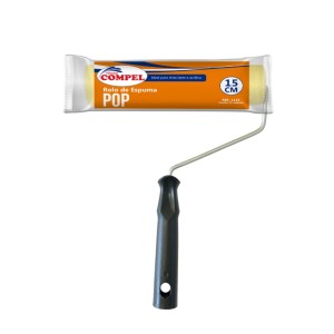 RODILLO COMPEL ESPUMA AMARIL. 15cm x 10mm CON SOP