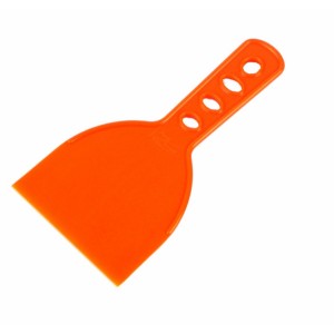ESPATULA PLASTICO LISA NARANJA 10cm COMPEL