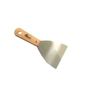 ESPATULA DE ACERO INOX 100MM COMPEL cabo madera