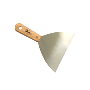 ESPATULA DE ACERO INOX 120MM COMPEL cabo madera