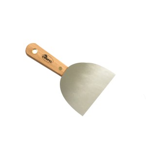 ESPATULA DE ACERO INOX 150MM COMPEL cabo madera