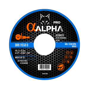 DISCO DESBASTE METAL ALPHA PRO 115x5.0x22mm