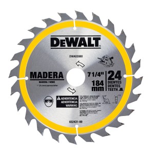 SIERRA CIRCULAR DW 7 1/4 x 24d. BUJES 1" y 5/8"