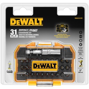 SET 31pcs.PUNTAS DE IMPACTO 1" DEWALT FLEX TORQ