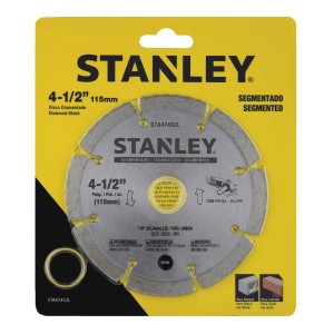 DISCOS DIAM. SEGMENTADO 115mm STANLEY C/BUJE A/S