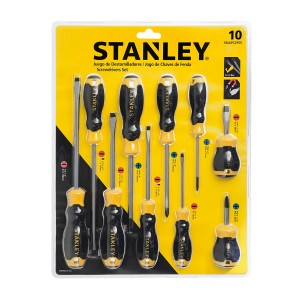 JGO.10Pcs.DESTORNILL. STANLEY P/MAGNETIC.BL.GRAND